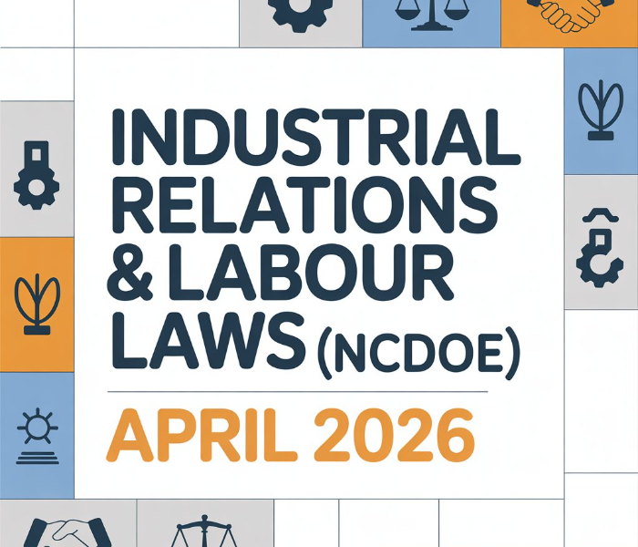 Industrial Relations & Labour Laws | NMIMS Assignment April 2026