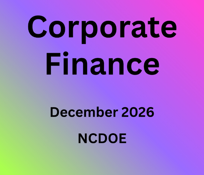Corporate Finance | NMIMS Assignment Dec 2026