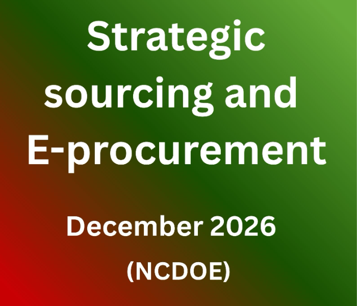 Strategic sourcing and E procurement | NMIMS Assignment Dec 2026