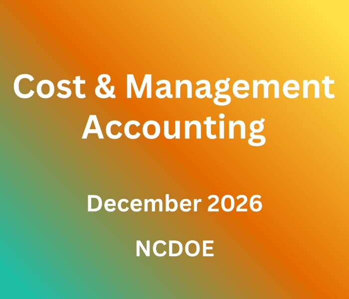 Cost & Management Accounting | NMIMS Assignment Dec 2026
