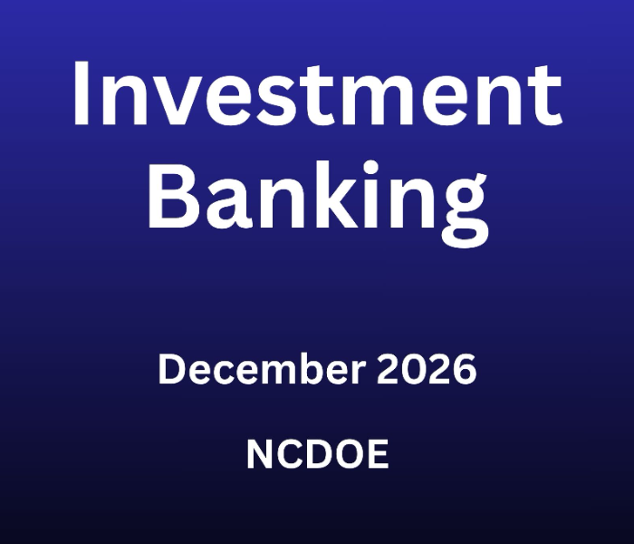 Investment Banking | NMIMS Assignment Dec 2026